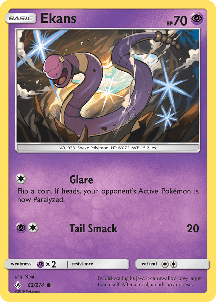 Ekans Pokémon card