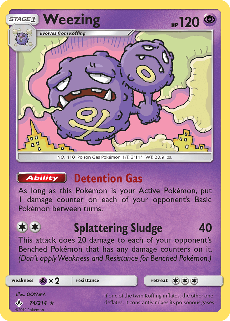 Weezing Pokémon card