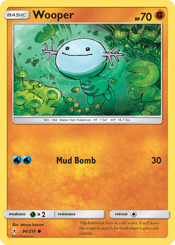 Wooper Pokémon card