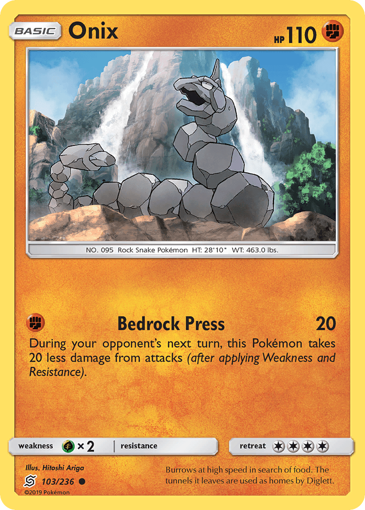 Onix Pokémon card