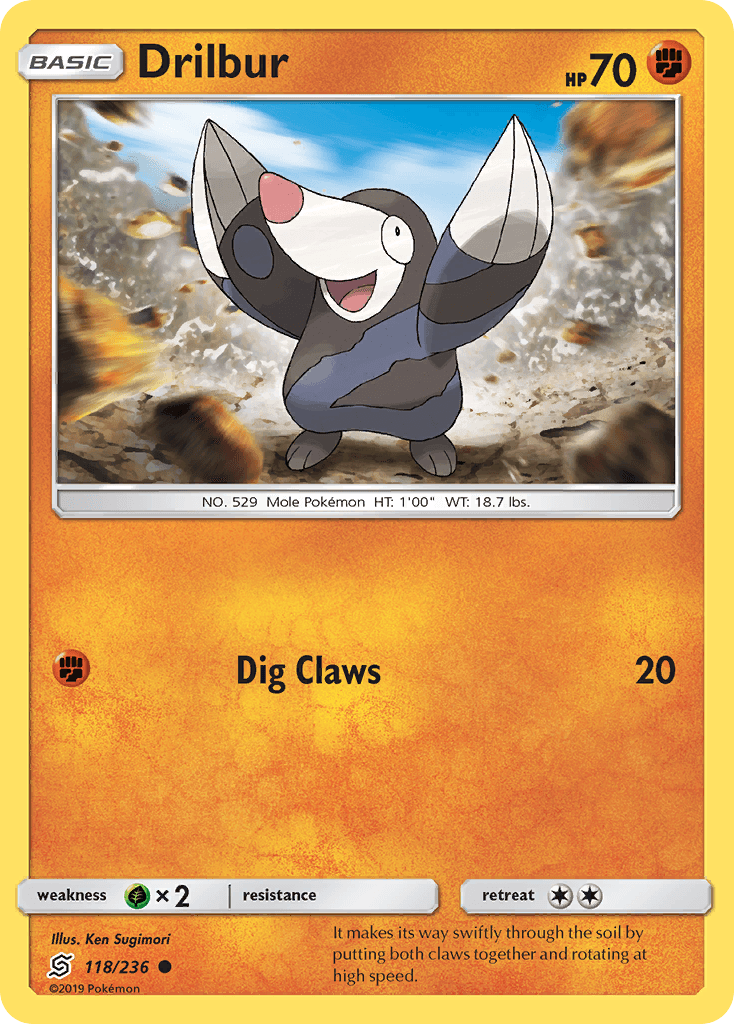 Drilbur illustrated by Ken Sugimori