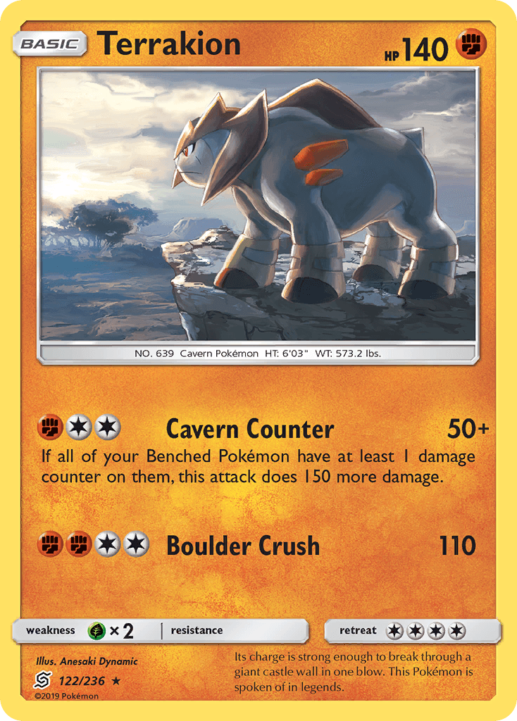 Terrakion Pokémon card