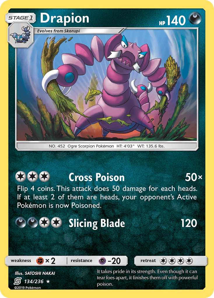 Drapion Pokémon card