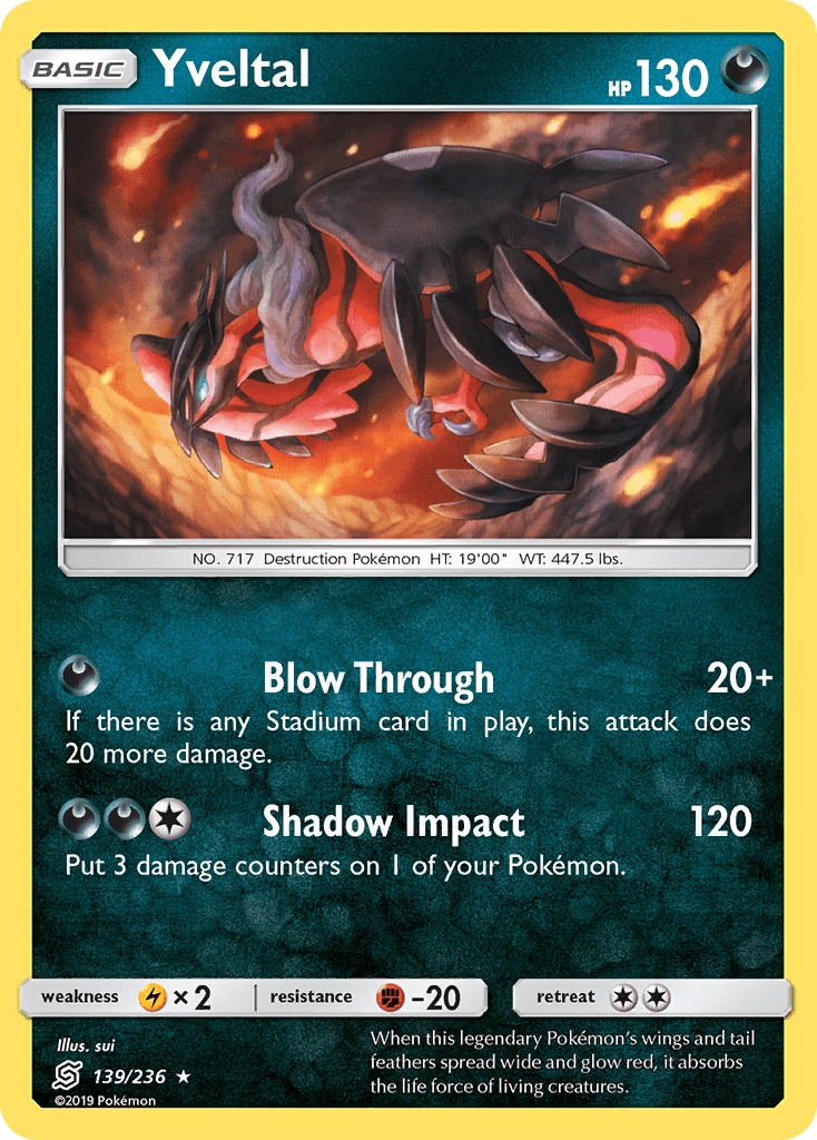 Yveltal Pokémon card