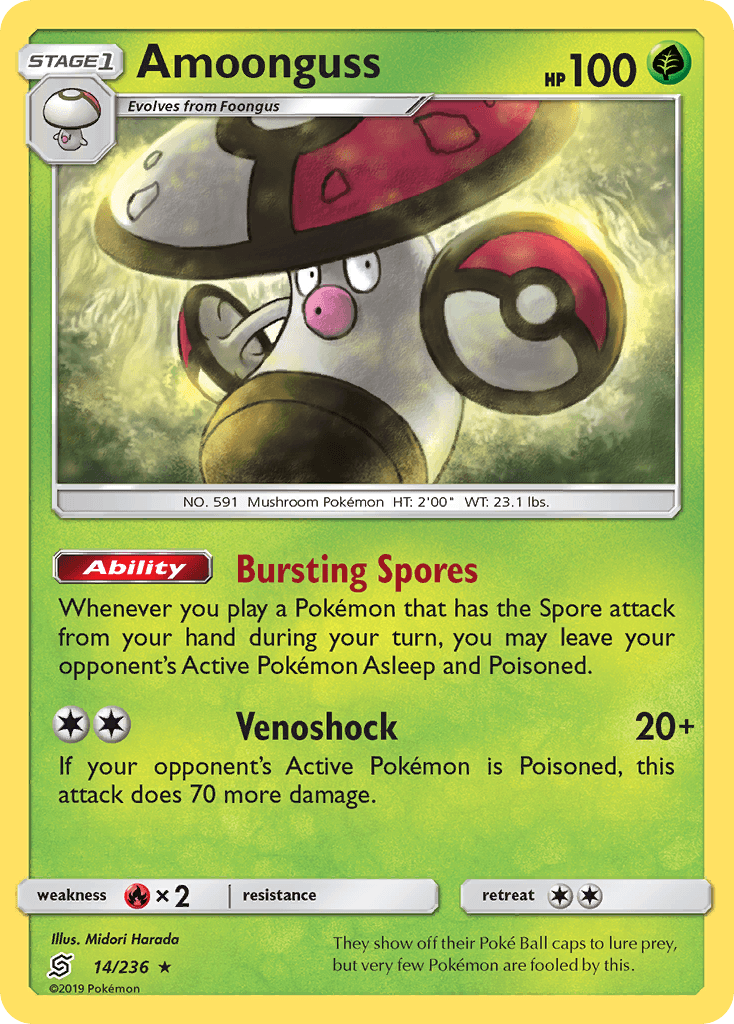 Amoonguss Pokémon card