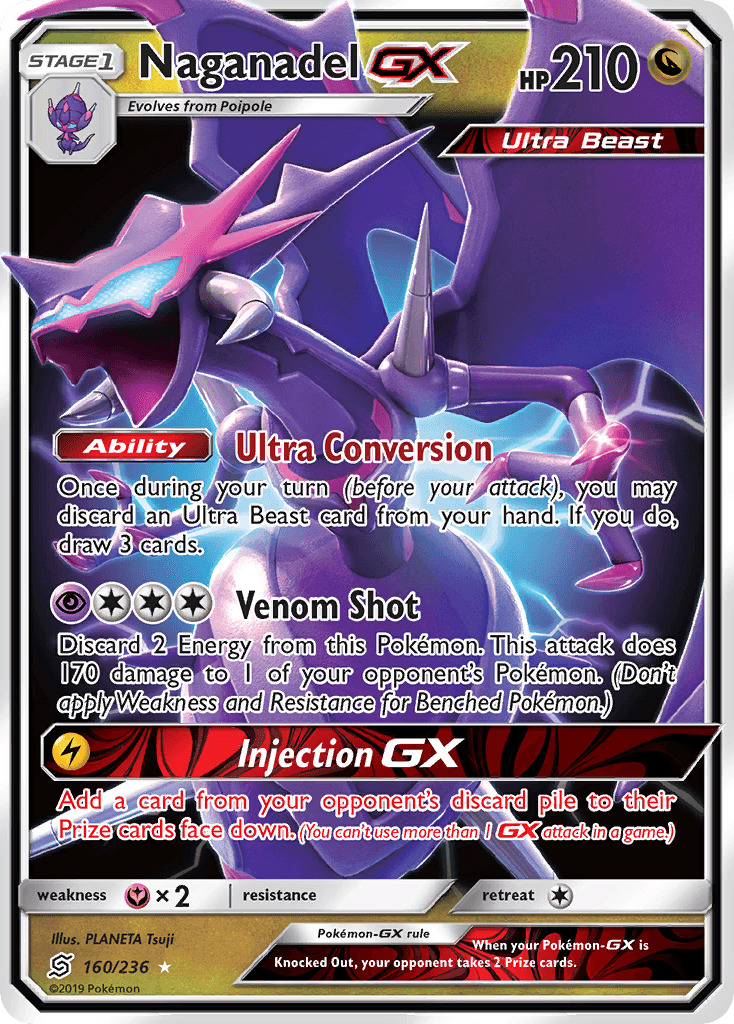 Naganadel-GX Pokémon card