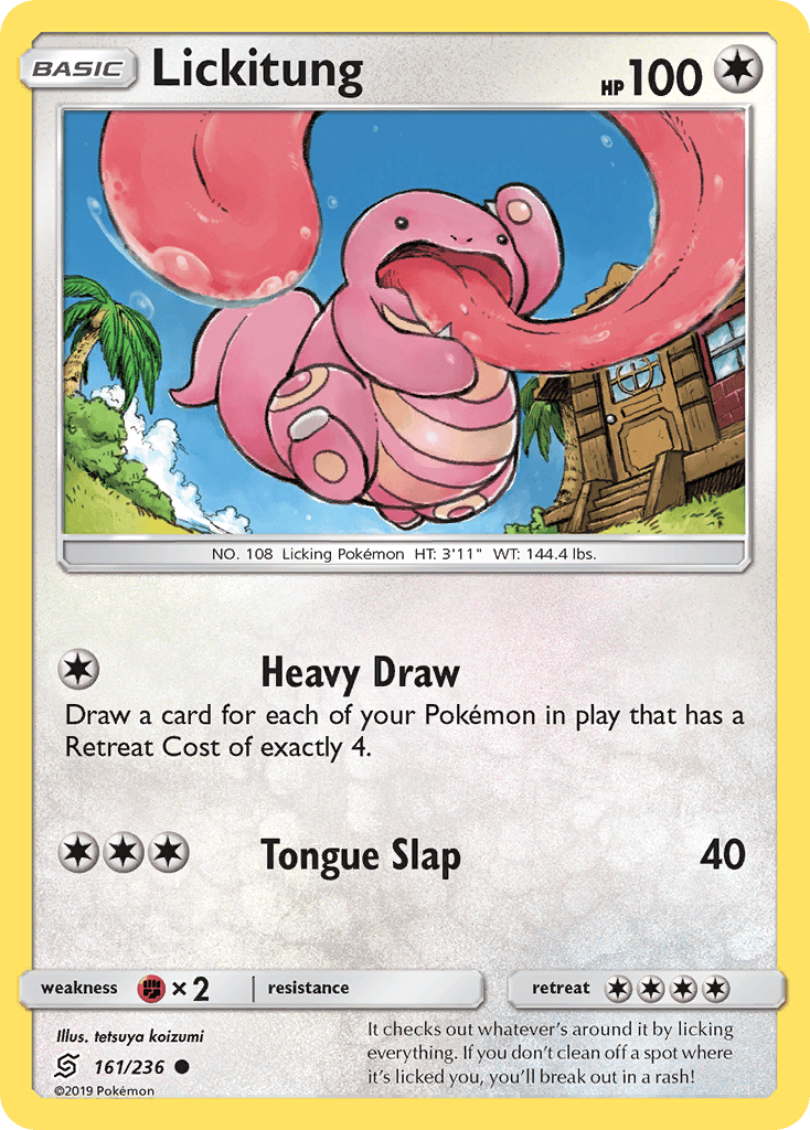 Lickitung Pokémon card