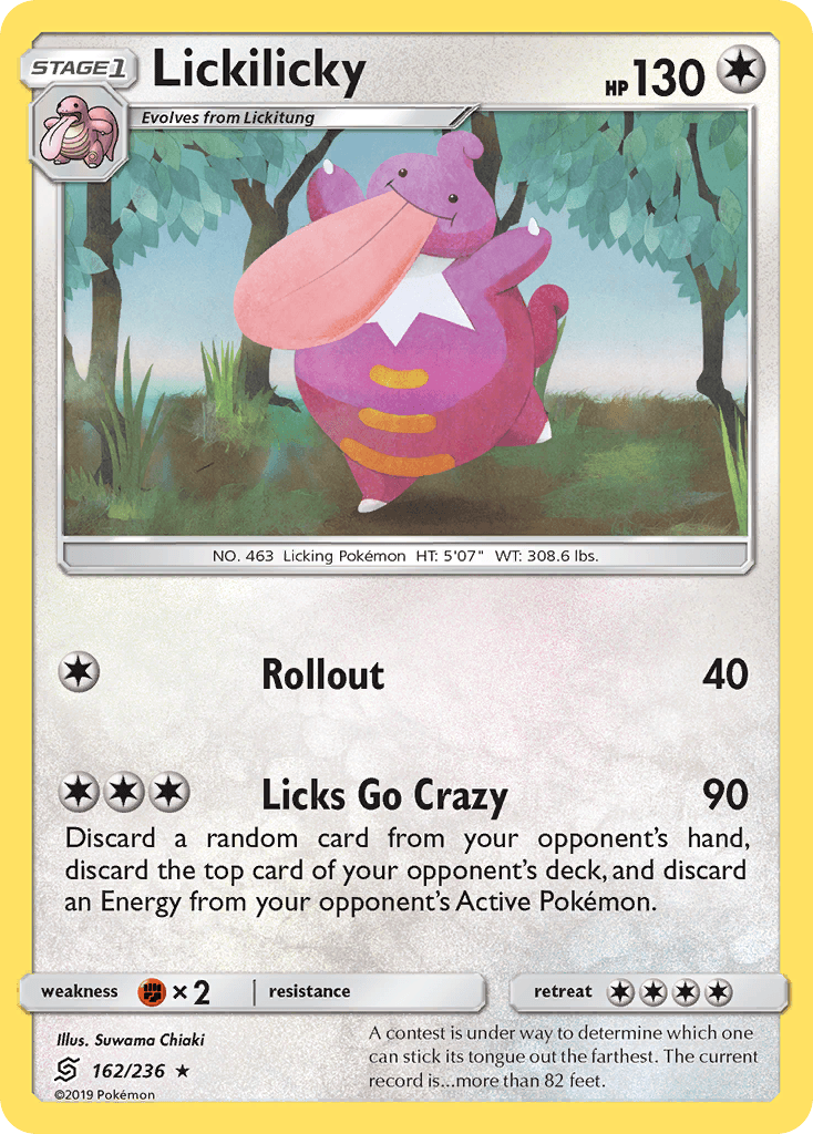 Lickilicky Pokémon card