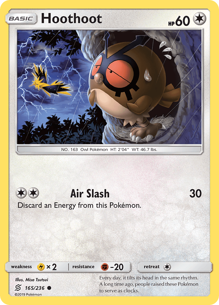 Hoothoot Pokémon card