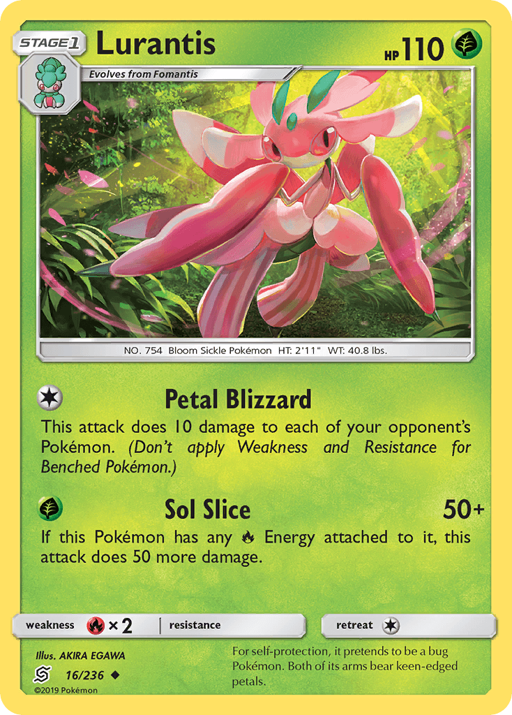 Lurantis Pokémon card