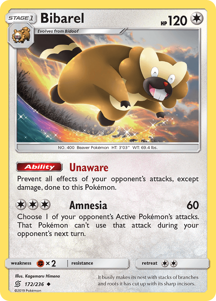 Bibarel Pokémon card