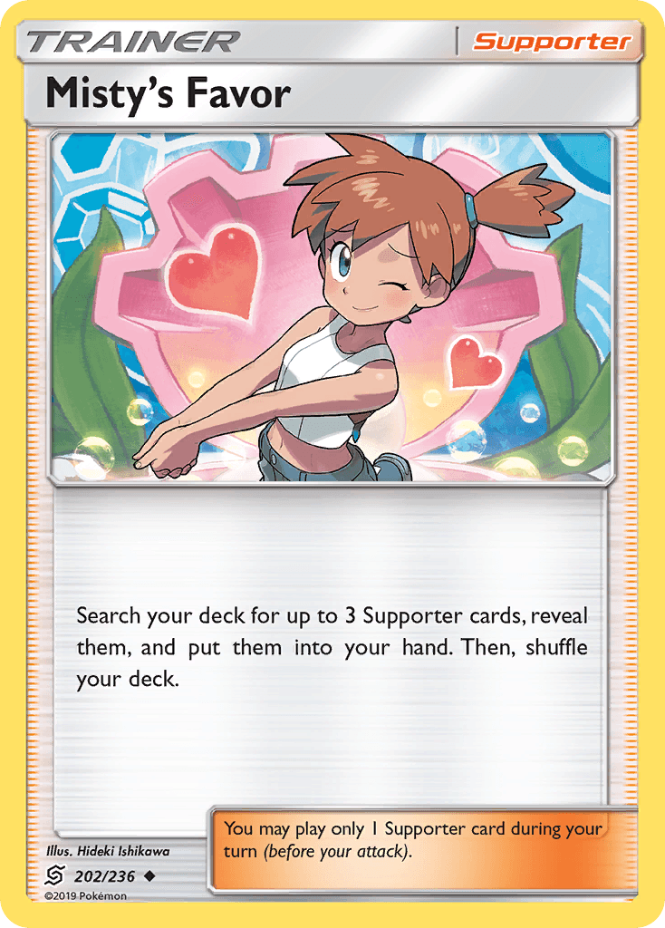 Misty's Favor Pokémon card
