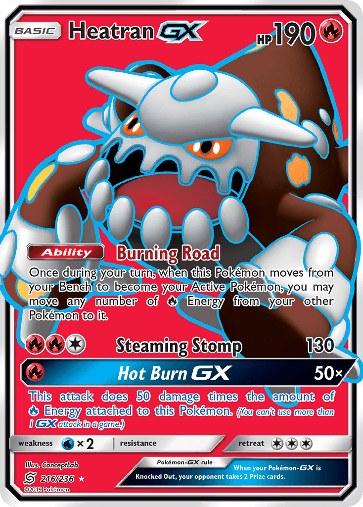 Heatran-GX Pokémon card