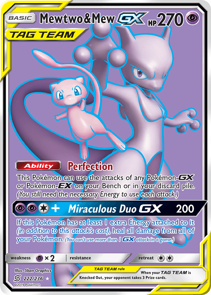 Mewtwo & Mew-GX from Unified Minds