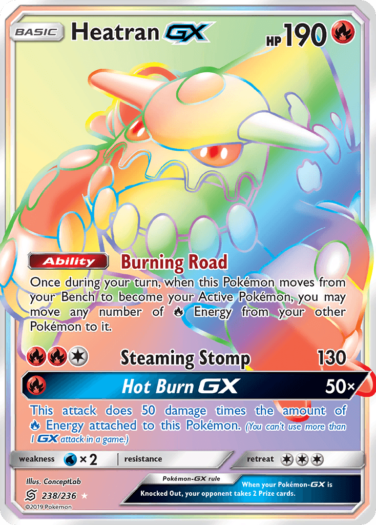 Heatran-GX Pokémon card