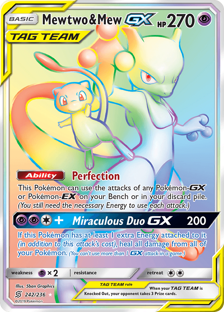 Mewtwo & Mew-GX from Unified Minds