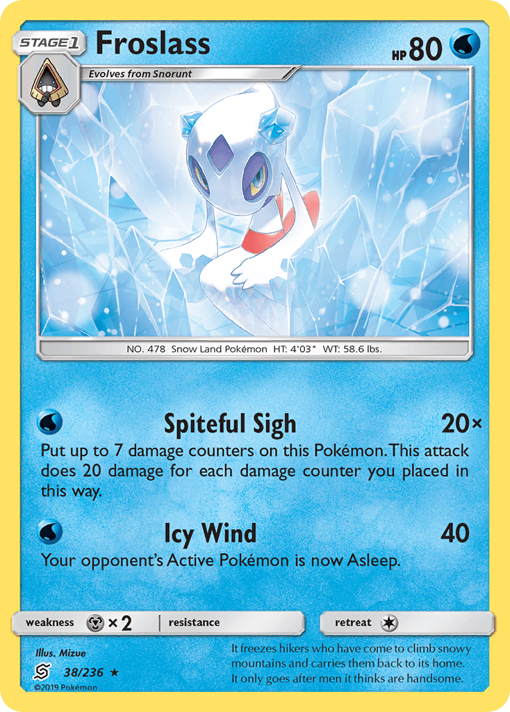 Froslass Pokémon card