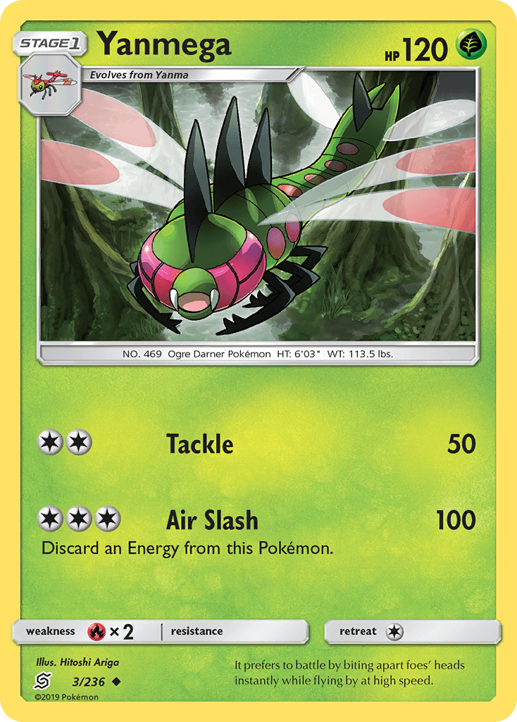 Yanmega Pokémon card