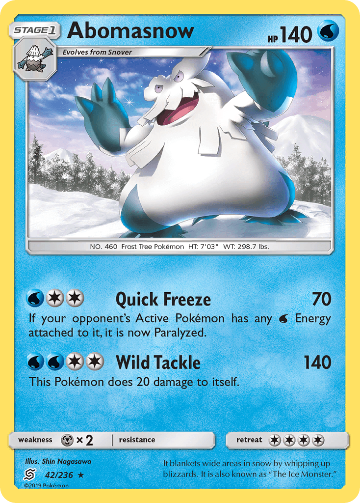 Abomasnow Pokémon card