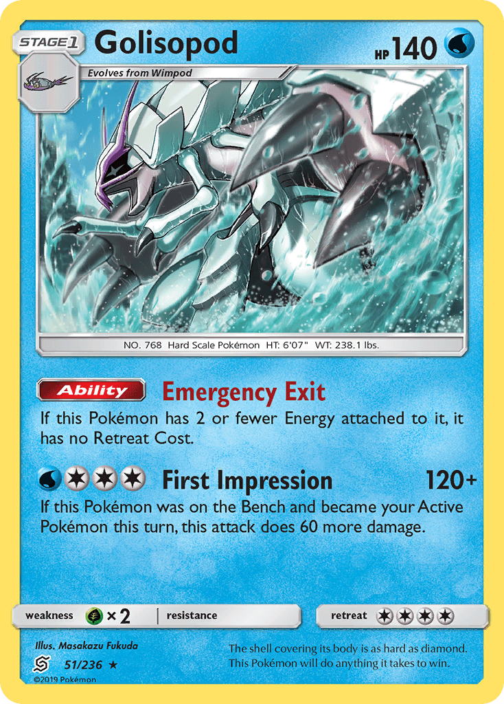 Golisopod Pokémon card