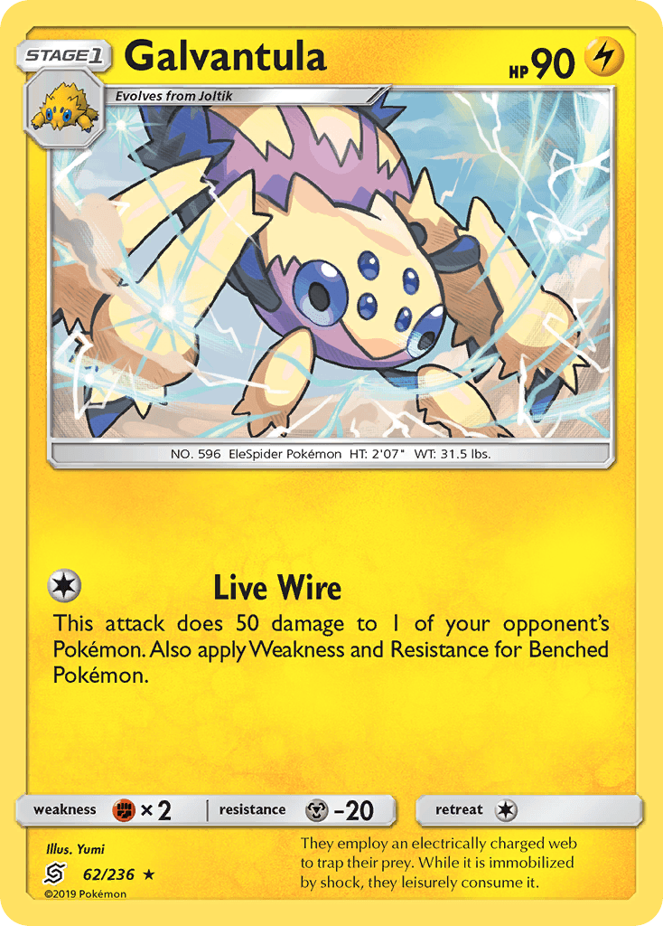 Galvantula Pokémon card