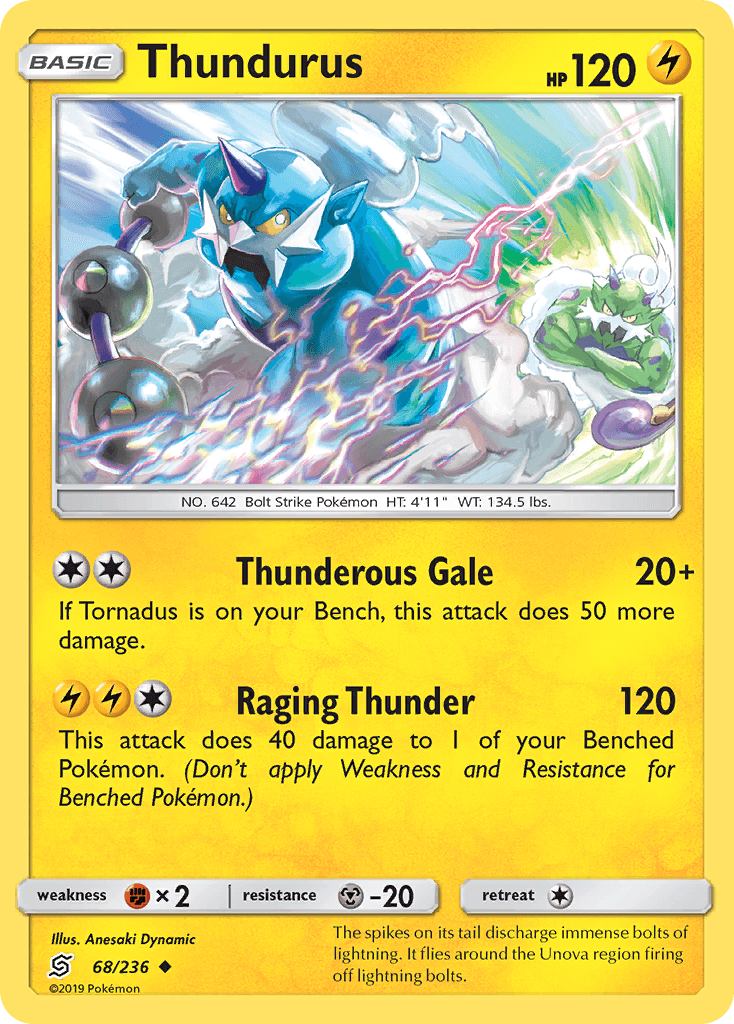 Thundurus Pokémon card
