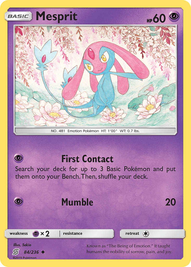 Mesprit Pokémon card