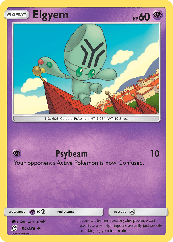 Elgyem Pokémon card