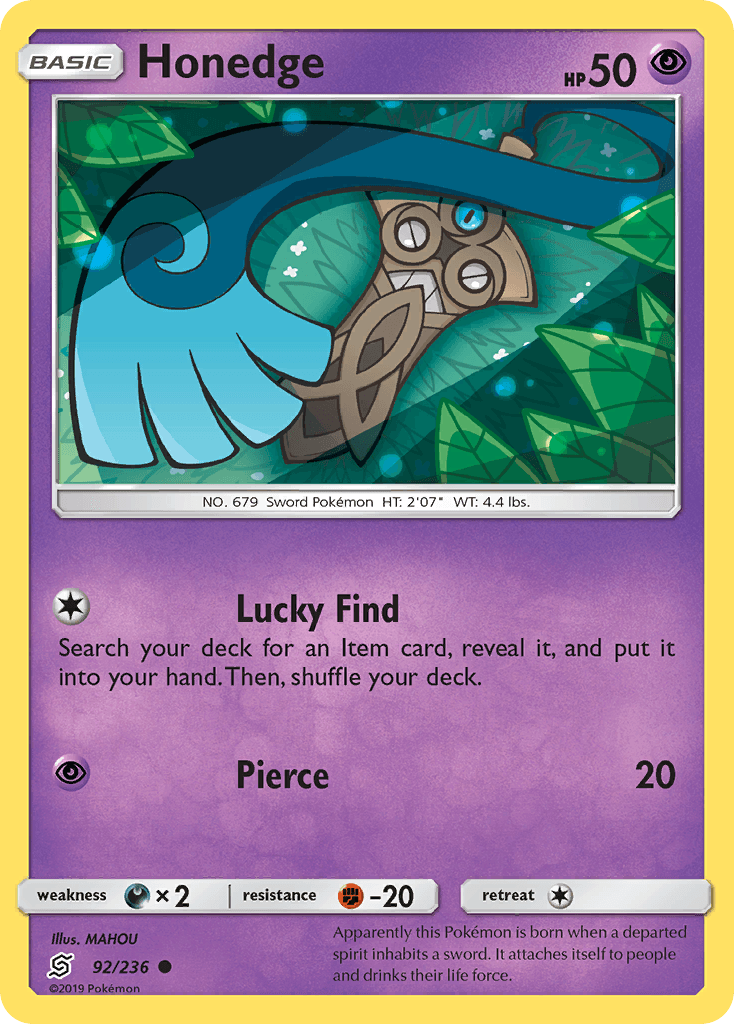 Honedge Pokémon card