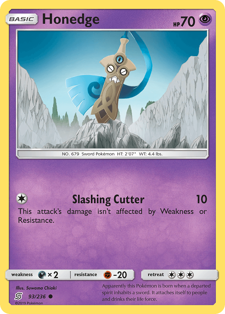 Honedge Pokémon card