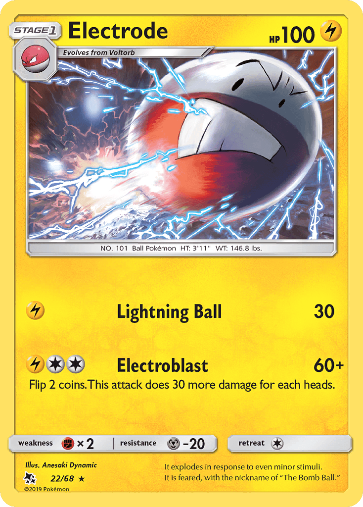 Electrode Pokémon card