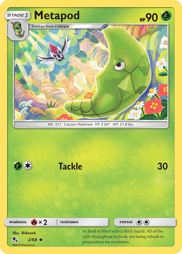 Metapod Pokémon card