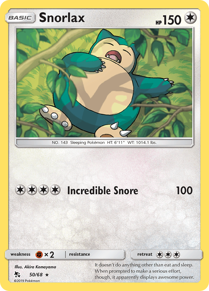 Snorlax from Hidden Fates