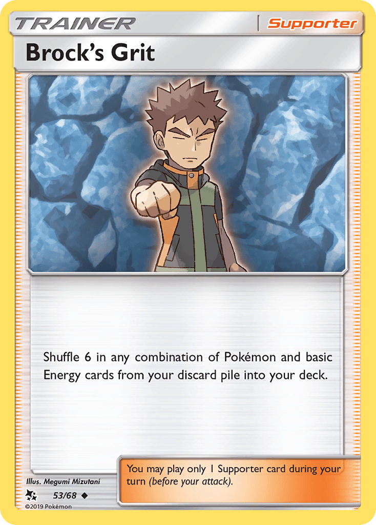 Brock's Grit Pokémon card