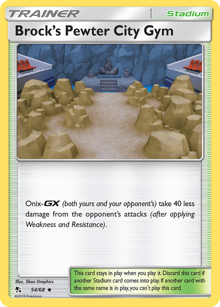 Brock's Pewter City Gym Pokémon card