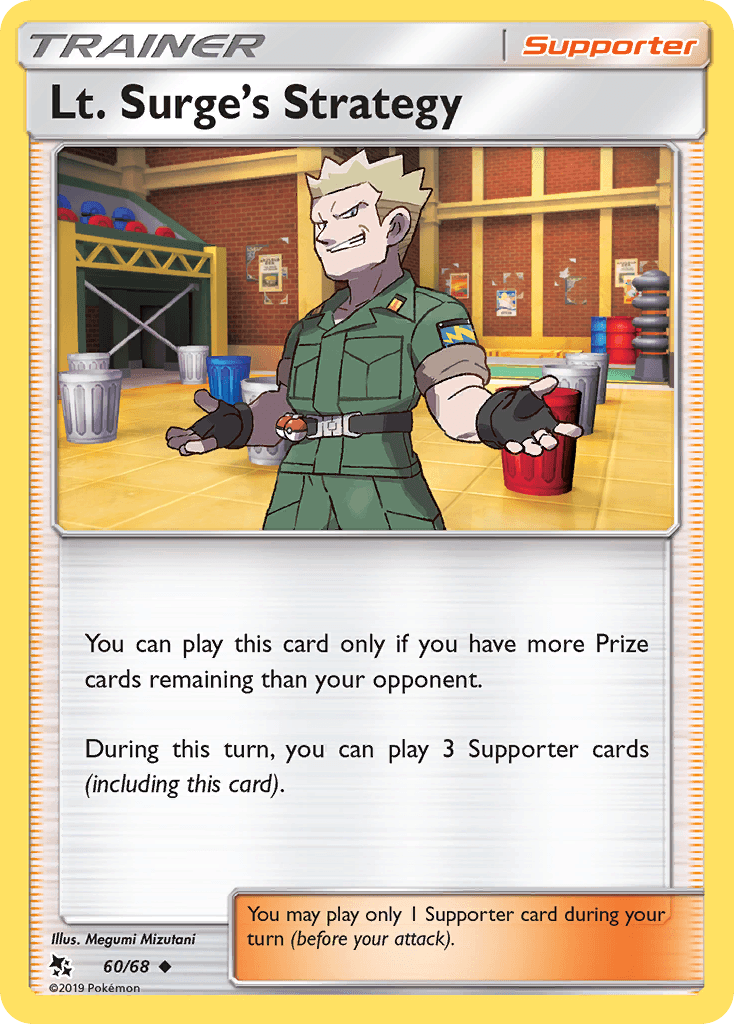 Lt. Surge's Strategy Pokémon card