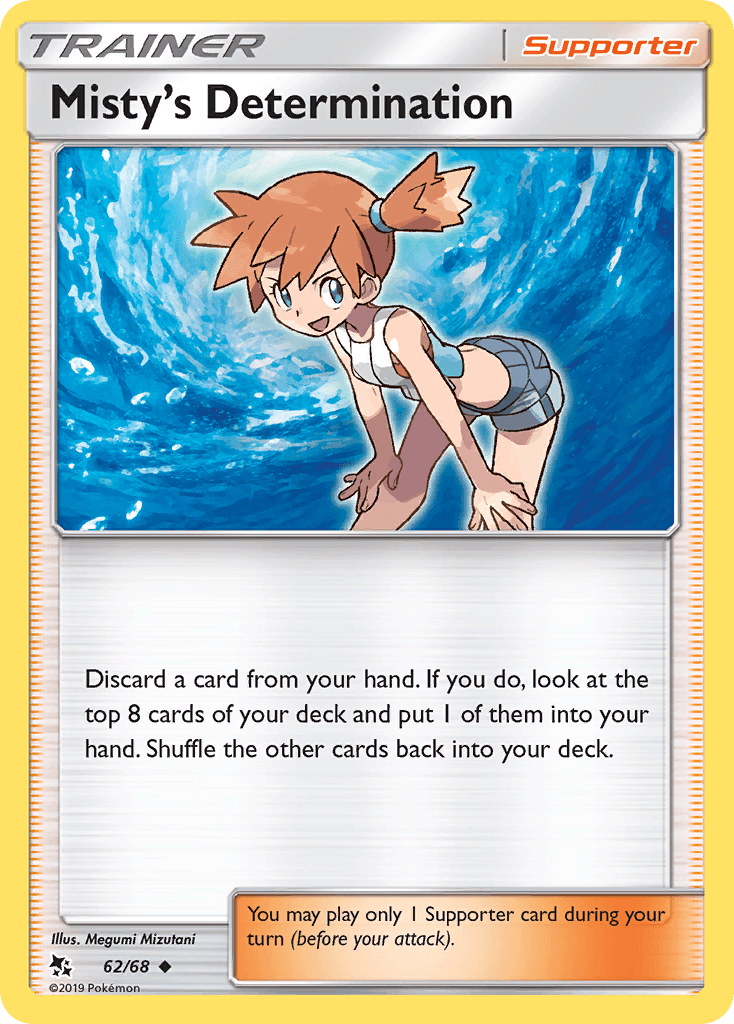 Misty's Determination Pokémon card