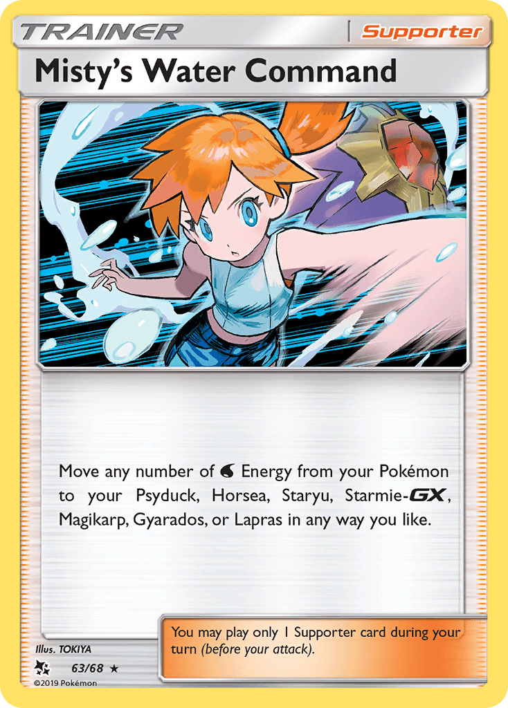 Misty's Water Command Pokémon card