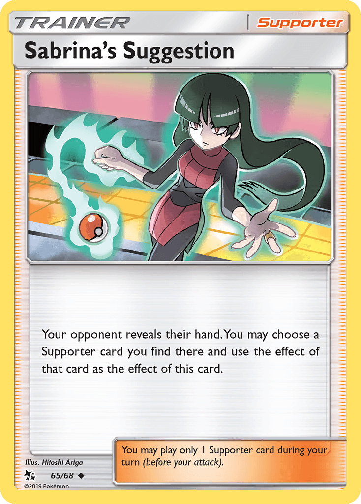 Sabrina's Suggestion Pokémon card