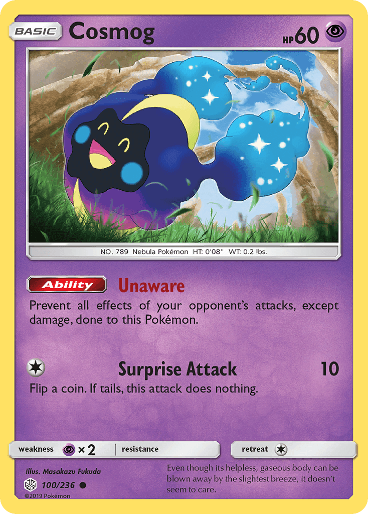 Cosmog Pokémon card