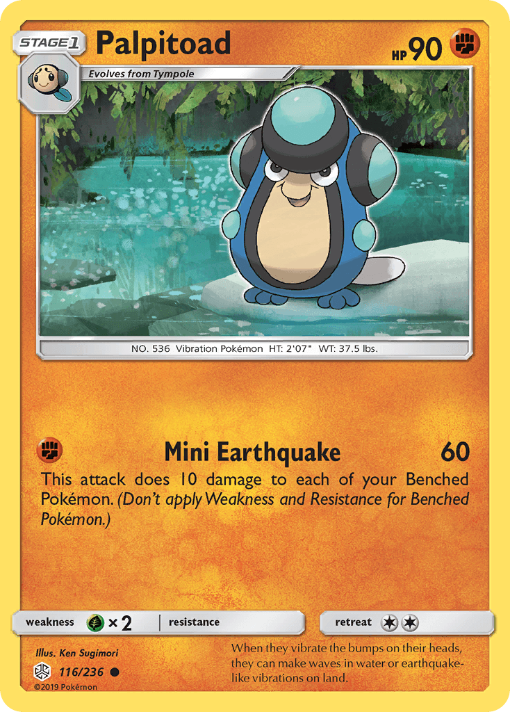 Palpitoad illustrated by Ken Sugimori