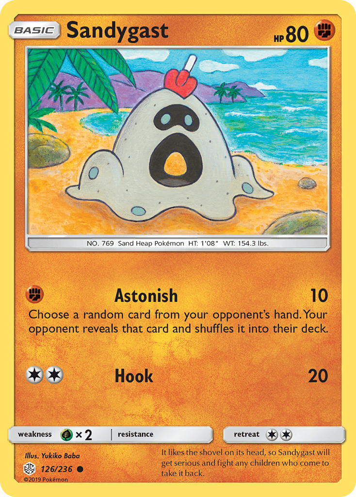 Sandygast Pokémon card