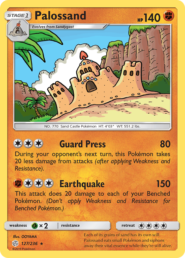 Palossand Pokémon card