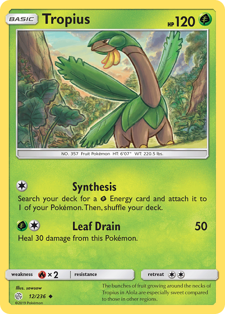 Tropius Pokémon card