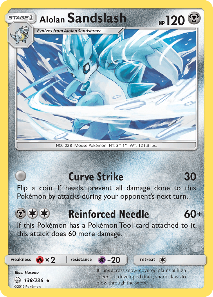 Alolan Sandslash Pokémon card