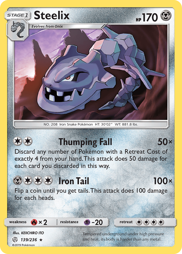 Steelix Pokémon card
