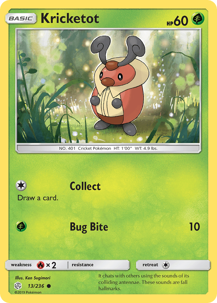 Kricketot illustrated by Ken Sugimori