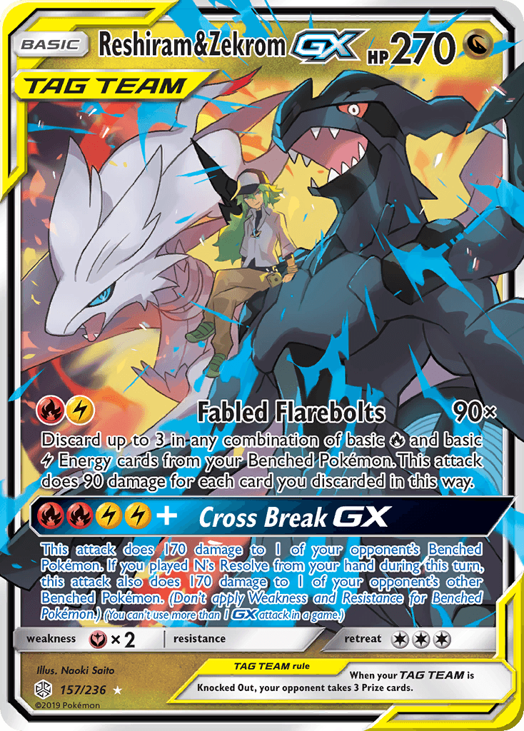 Reshiram & Zekrom-GX — Rare Holo GX