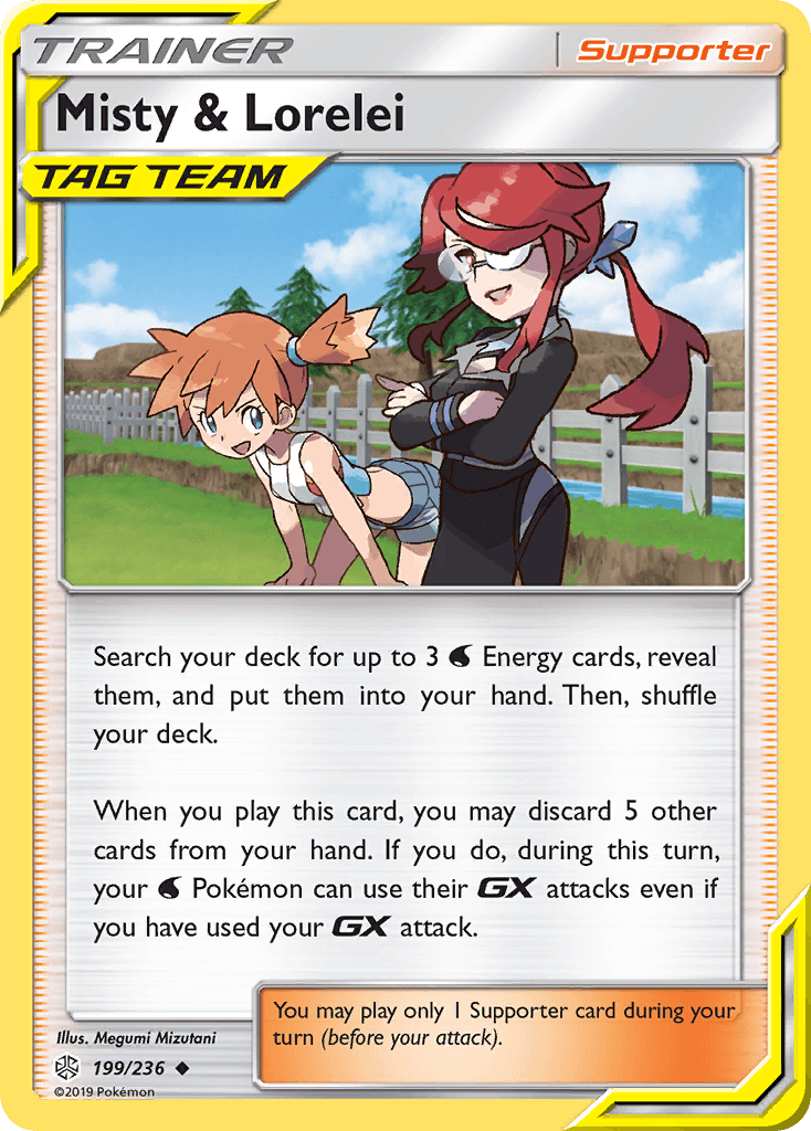 Misty & Lorelei Pokémon card