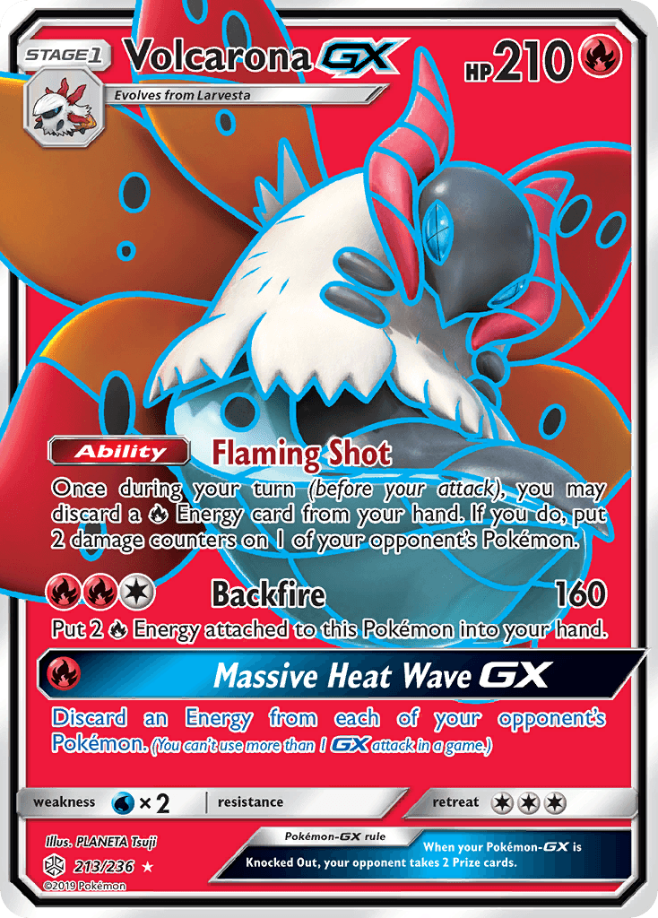 Volcarona-GX Pokémon card